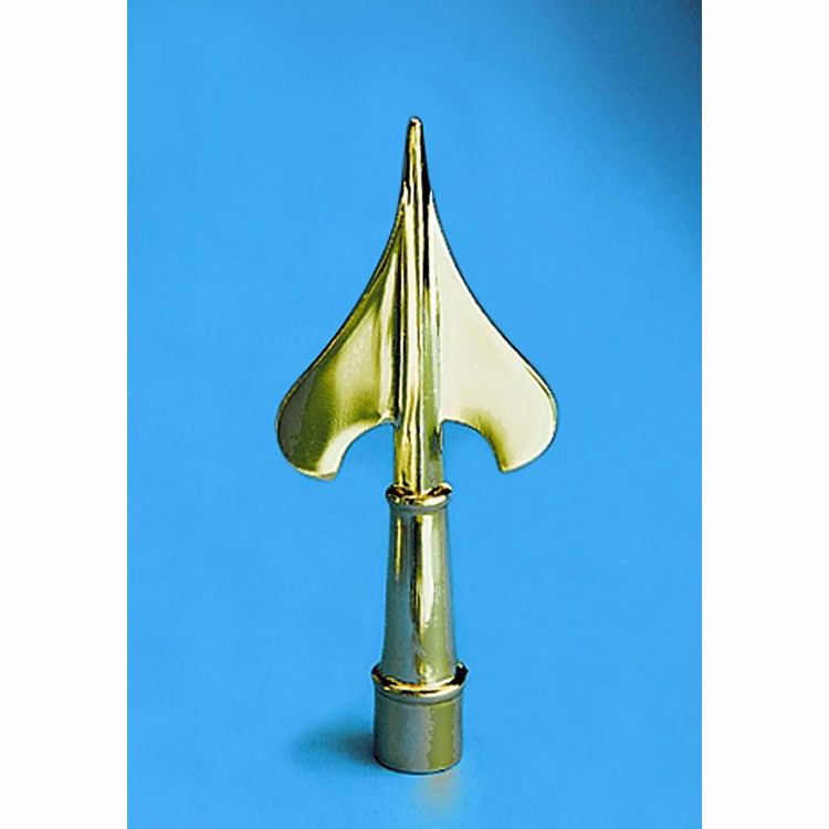 Golden Plated Army Guidon Spear Indoor Flag Pole Ornament