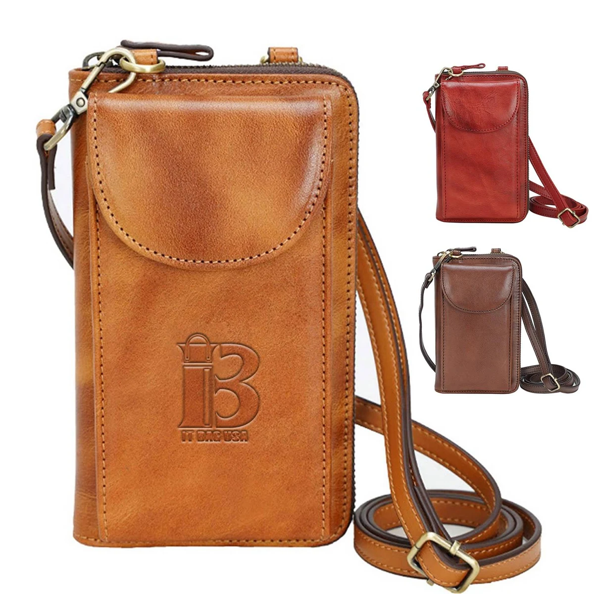 PU buckle zipper multifunctional shoulder bag 1