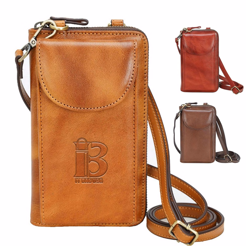 PU buckle zipper multifunctional shoulder bag