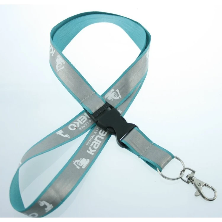 1/2" Neck Lanyard with Reflective Outer Edges 1