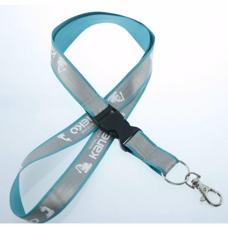 1/2" Neck Lanyard with Reflective Outer Edges