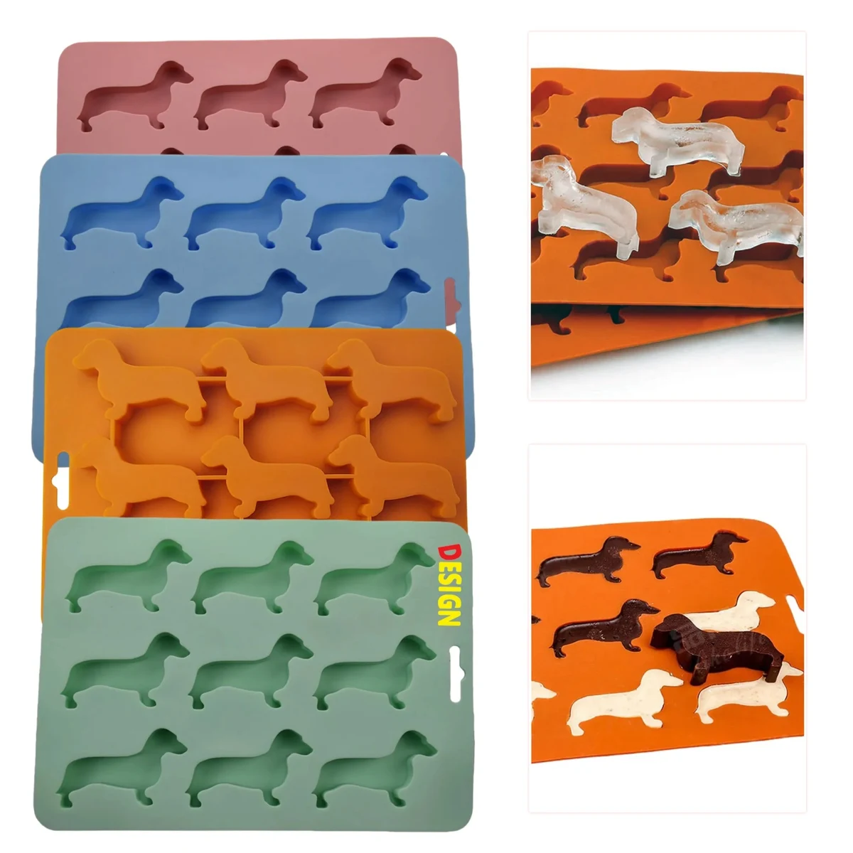 Cute Dachshund - Designed Silicone Ice Tray 1