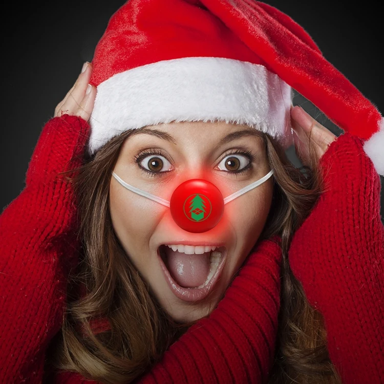 Red LED Light Up Glow Nose 1