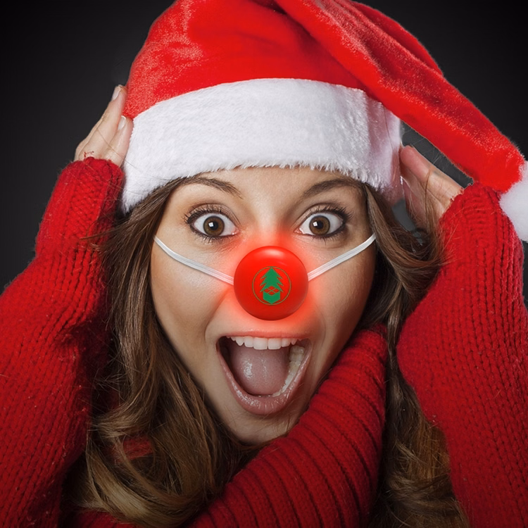 Red LED Light Up Glow Nose