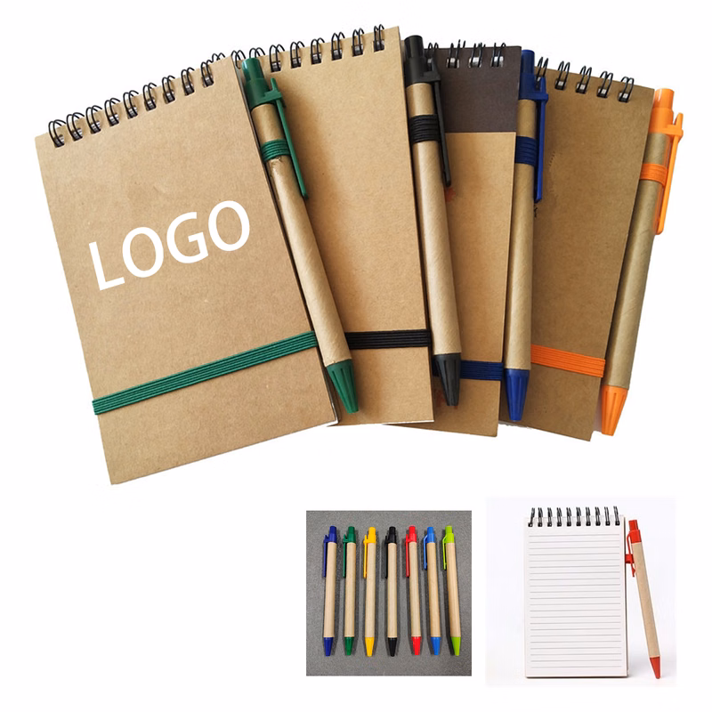 Eco Spiral Notebllo With Pen