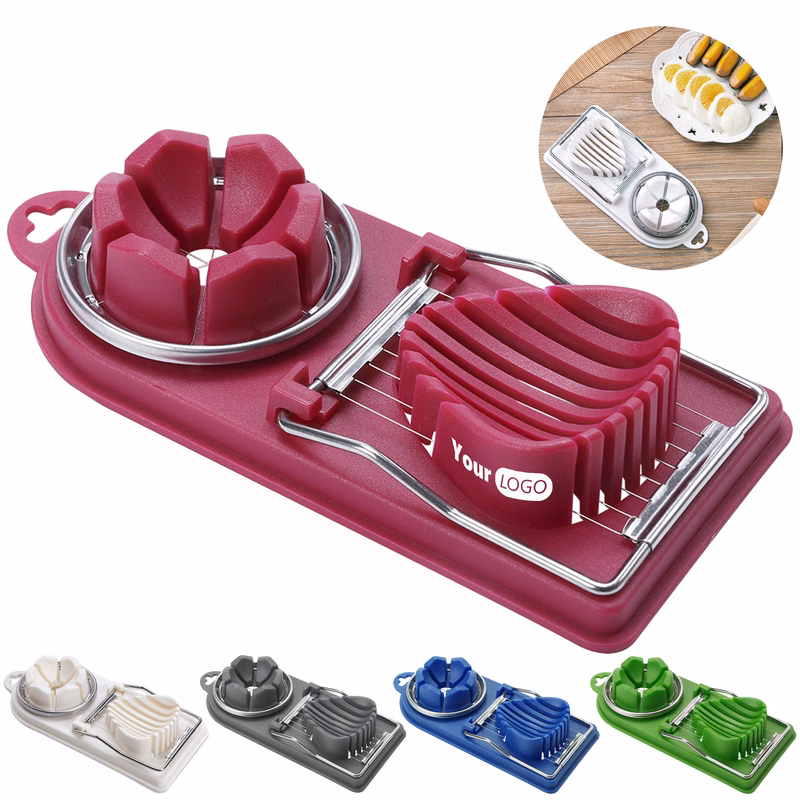 Stainless Steel 2-In-1 Multifunctional Egg Slicer