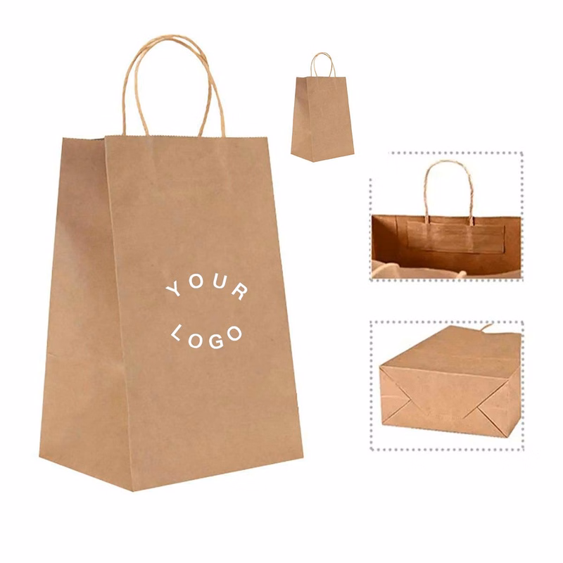 Biodegradable Kraft Tote Paper Shopping Bag