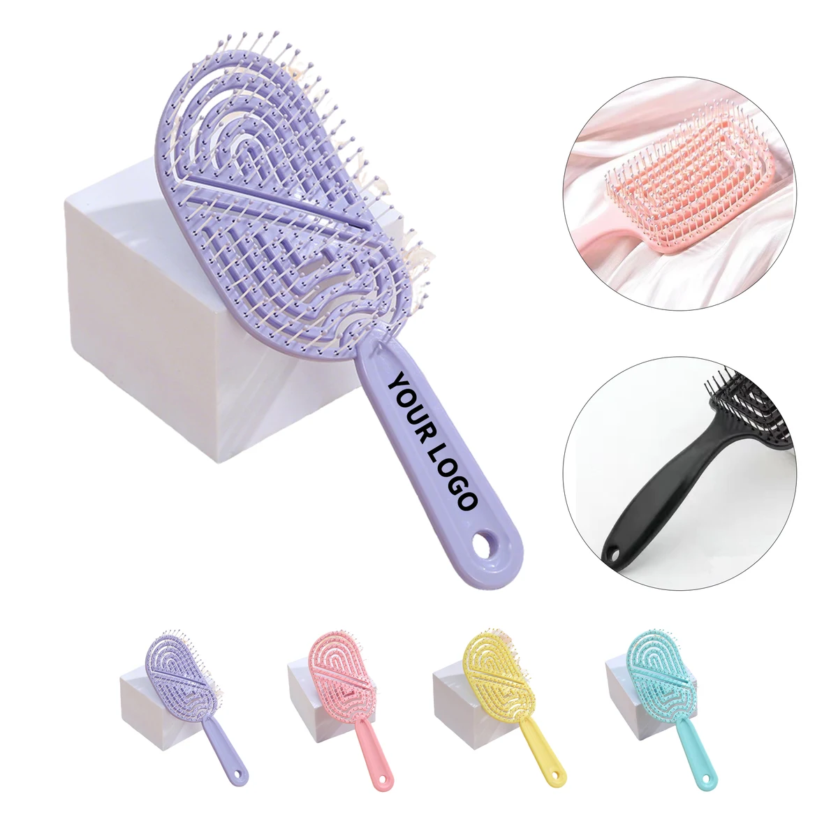 Detangling Hair Brush With Flexible Bristle 1