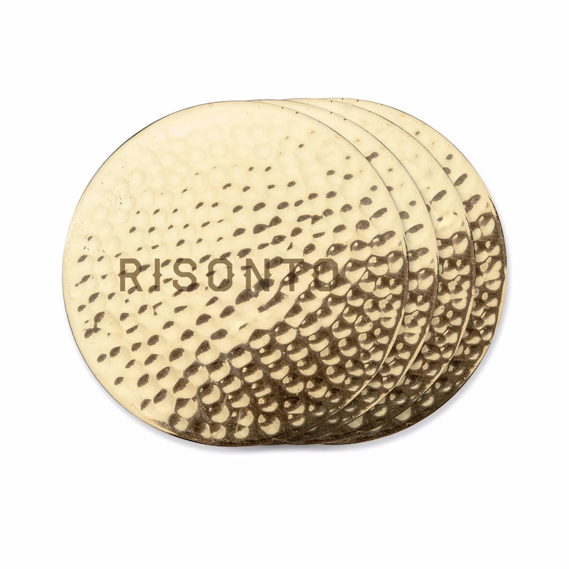 Viski® Hammered Brass Coaster (Set of 4)