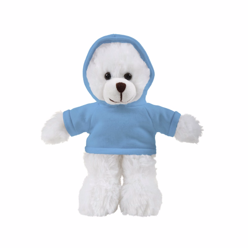 soft plush White Bear with hoodie