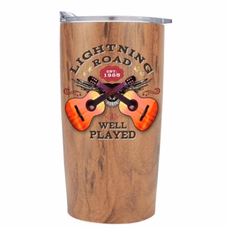20 Oz. Trekkie Wood Grain Tumbler w/Silde Action Lid
