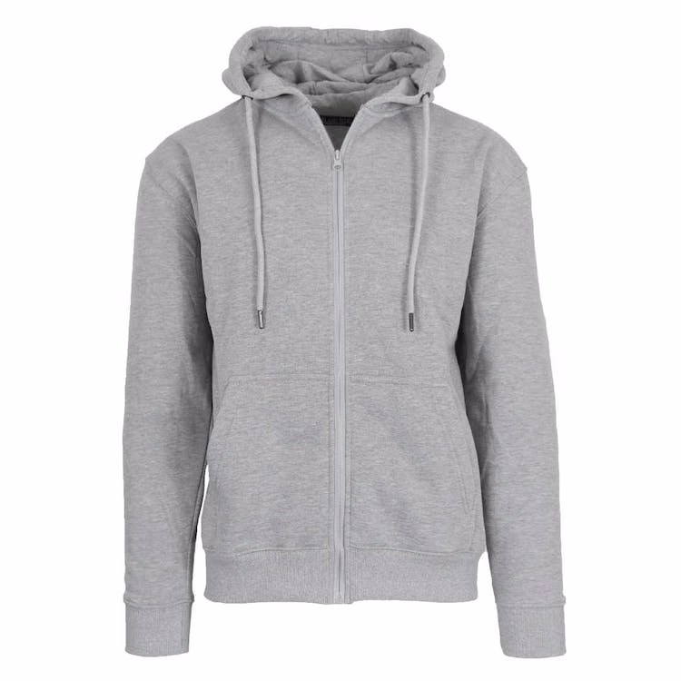Men's Fleece Zip Hoodie Jackets - Heather Gray M-2X