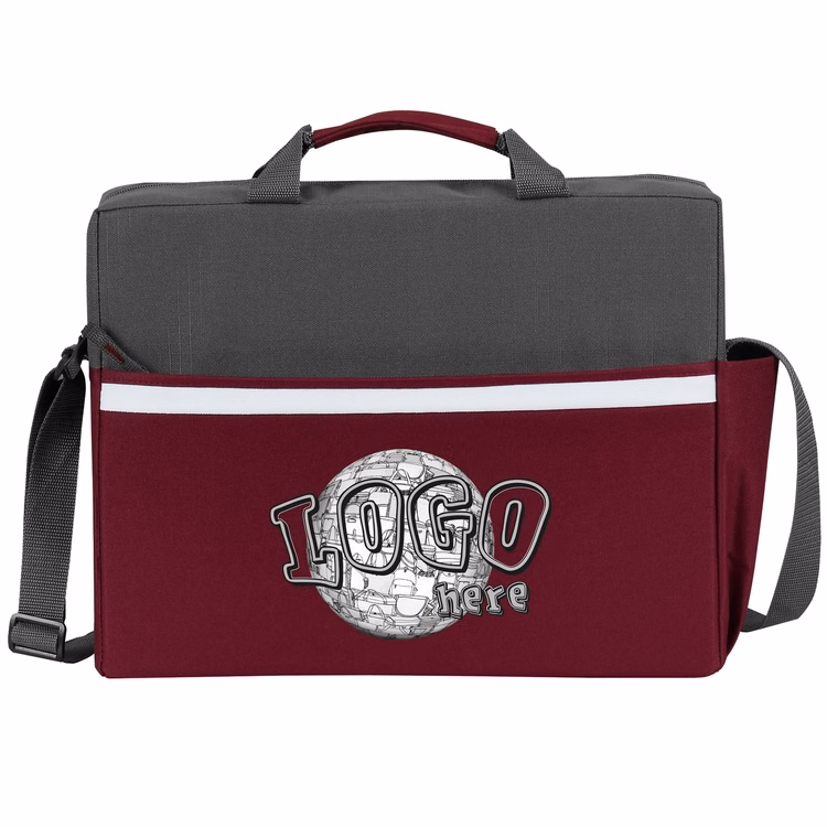 Two-Tone Accent Laptop Briefcase