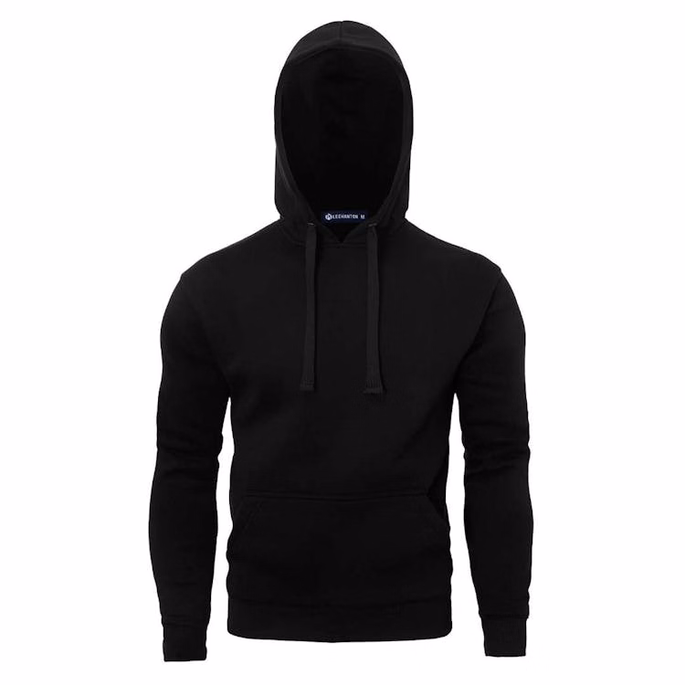 Fleece Pullover Hoodies XL Black