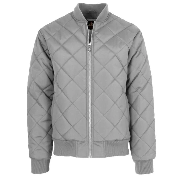 Men's Heavyweight Bomber Jackets - Gray S-2X Quilted 1
