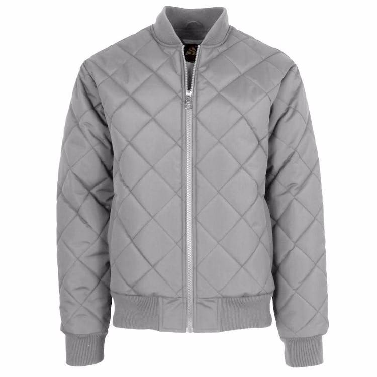 Men's Heavyweight Bomber Jackets - Gray S-2X Quilted