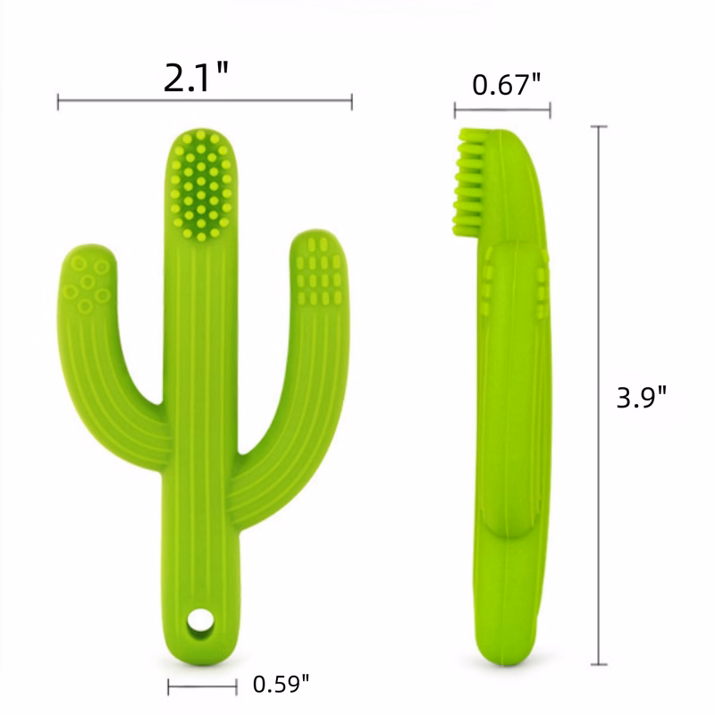 Cactus Teether Baby Toothbrush