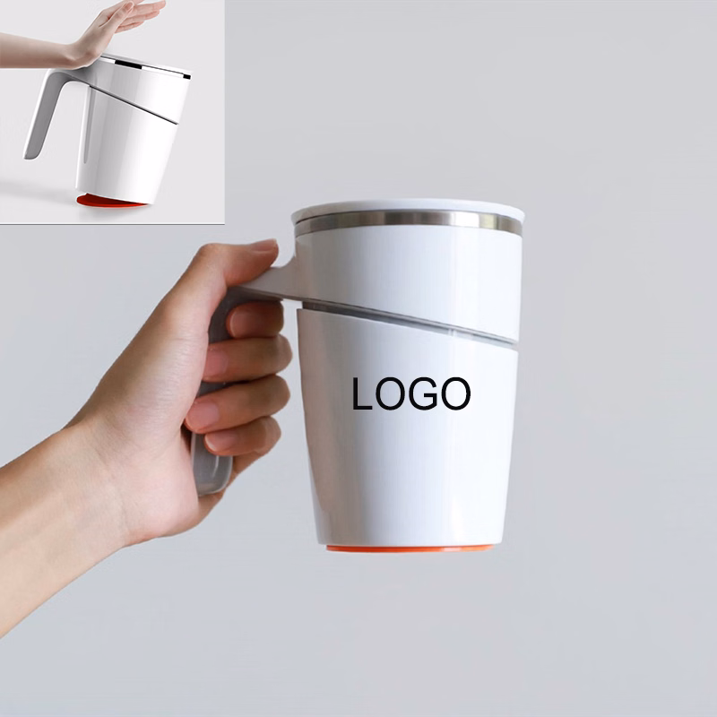 470ML Simple Modern Travel Insulated Mug w/Handle and Lid