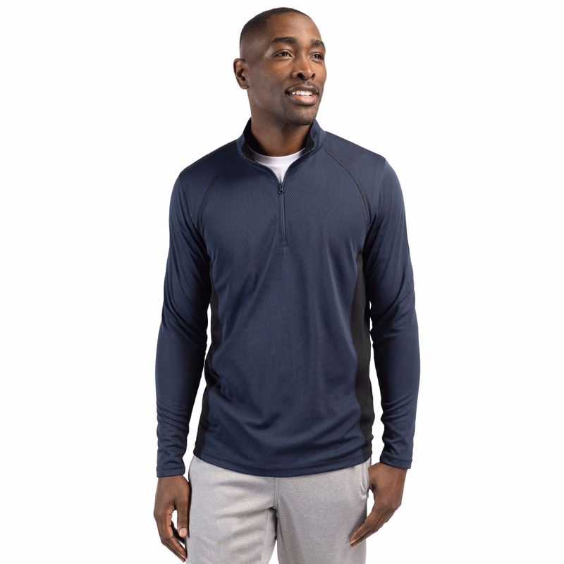 Clique Ice Pique Colorblock Tech Mens Half Zip