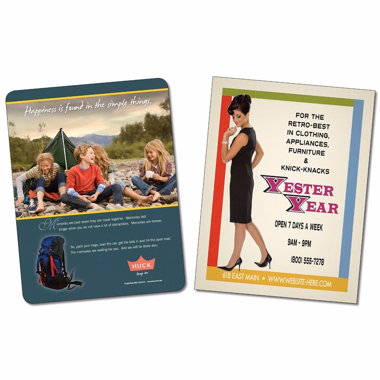 Laminated Plastic Card - 4x5.25 - 30 pt.