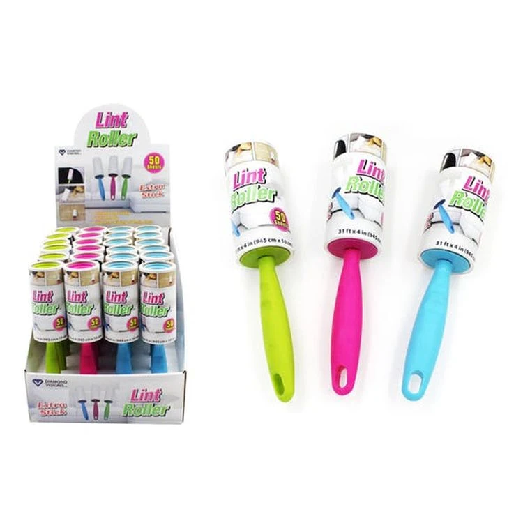 Lint Rollers - 50 Sheets Assorted Colors 1