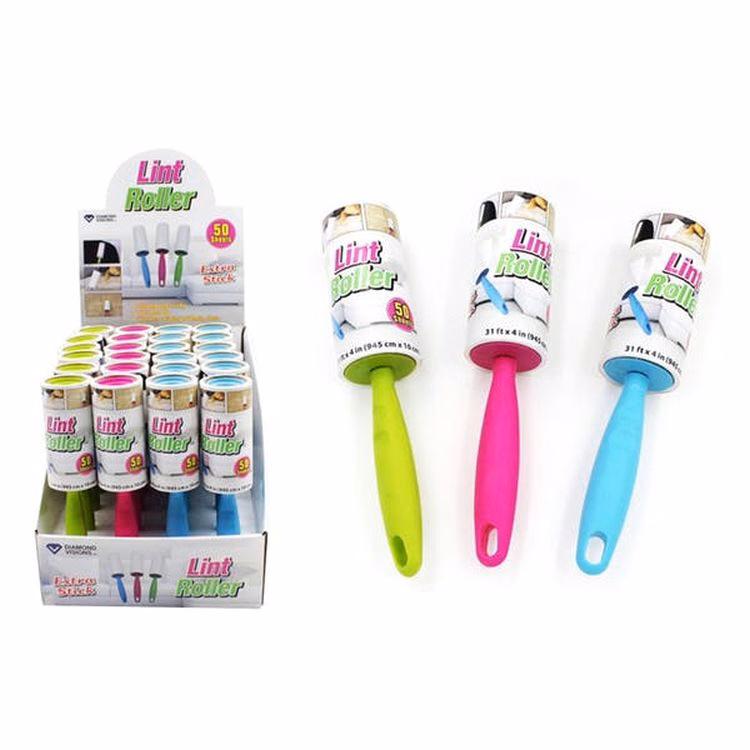 Lint Rollers - 50 Sheets Assorted Colors