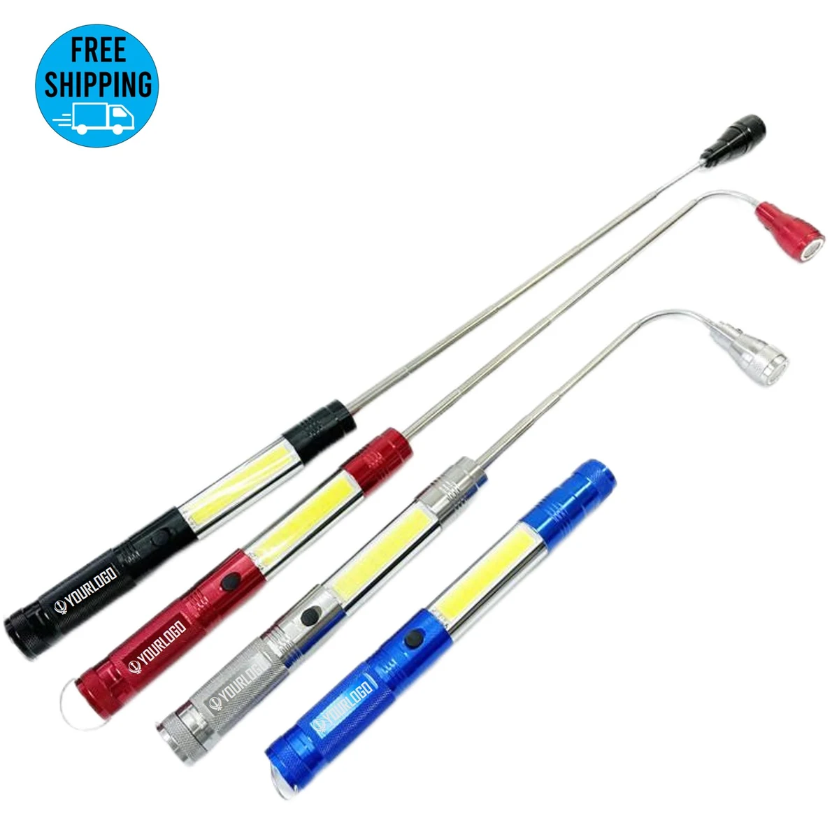 COB LED Flexible Magnetic Telescopic Pickup Flashlight 1