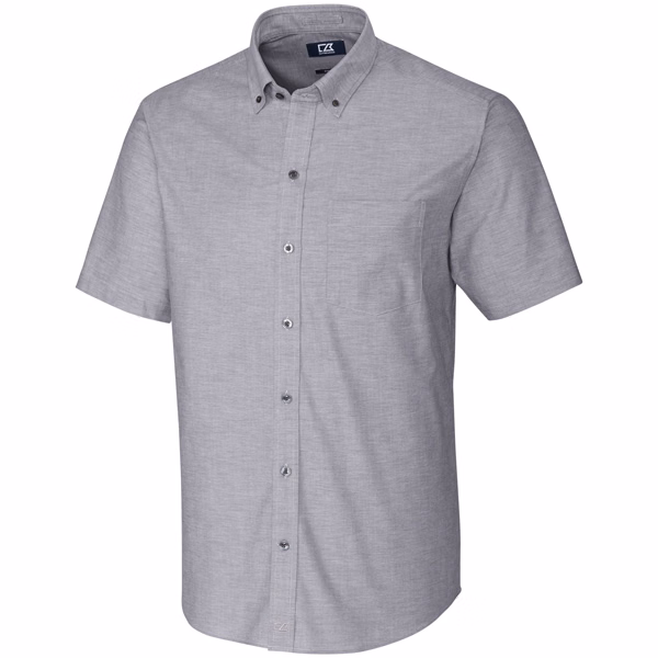 Cutter & Buck Stretch Short-Sleeve Oxford Shirt