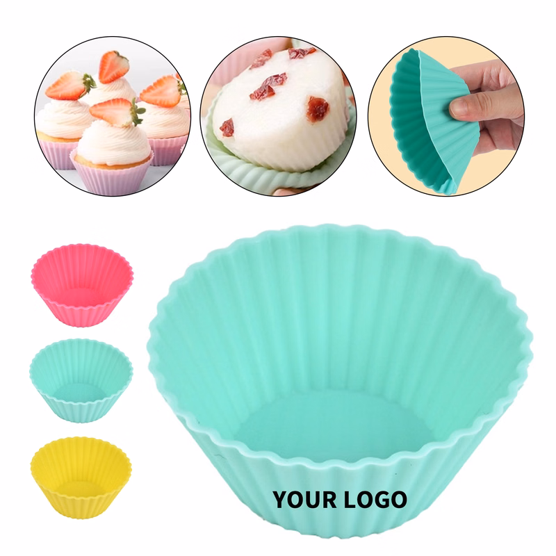 Food Grade Silicone Baking Cup 2.75" x 1.25" Reusable