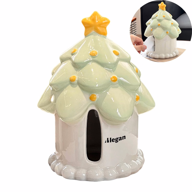 Treehouse Ceramic Tissue Box