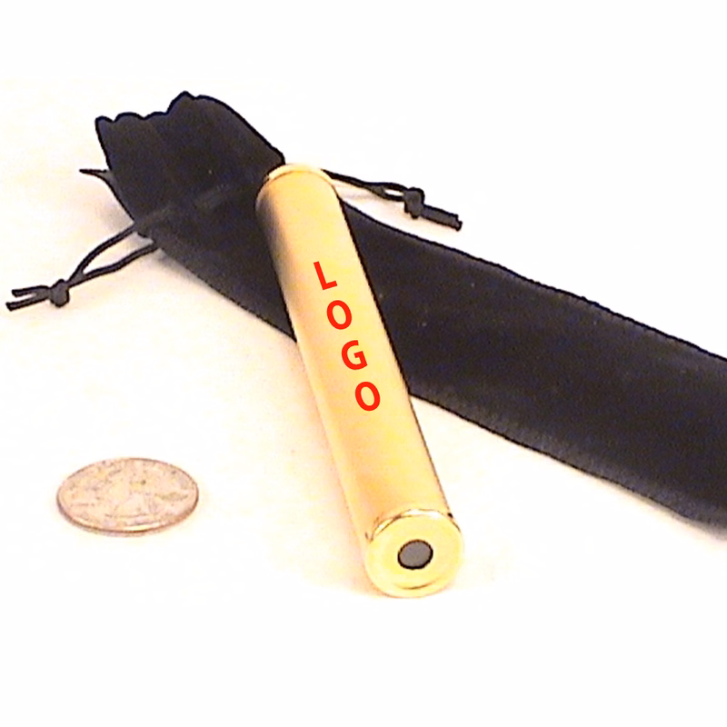 Brushed Brass Pocket Kaleidoscope with Black Gift Pouch