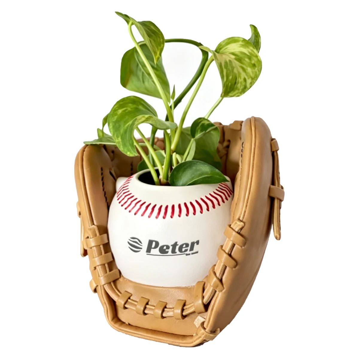 Baseball Gloves Shaped Resin Flower Pot 1