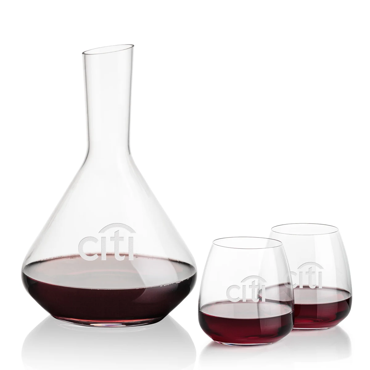 Terrassa Carafe & Hogarth Stemless Wine 1