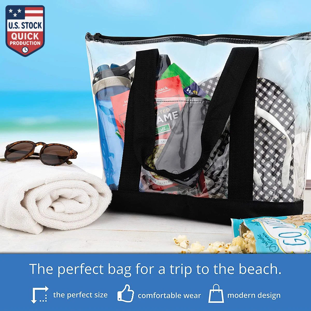 ClearView DailyMate XL Heavy-Duty Clear Tote 1