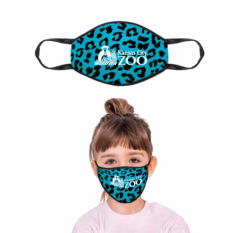 Youth Size USA Made Full Color Face Mask with Ear Loops - Sublimated