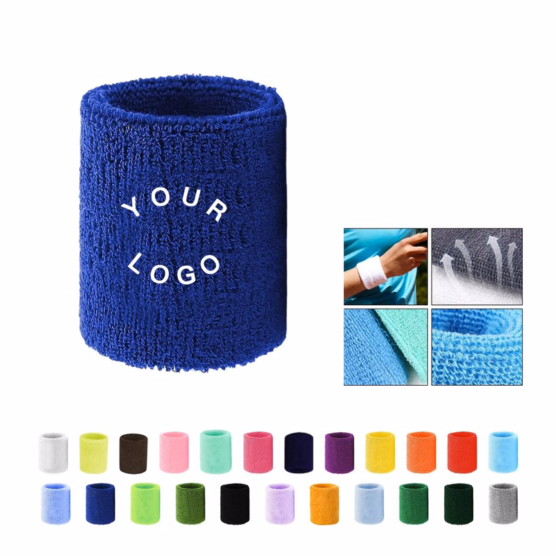 Cotton Sports Wristband Sweat Absorbing Accessory