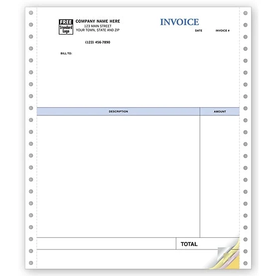 Invoices, Professional, Continuous, Classic 1