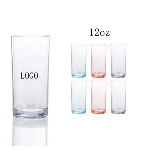 Clear Drinking Cup Acrylic 12oz Plastic Water Tumbler 1