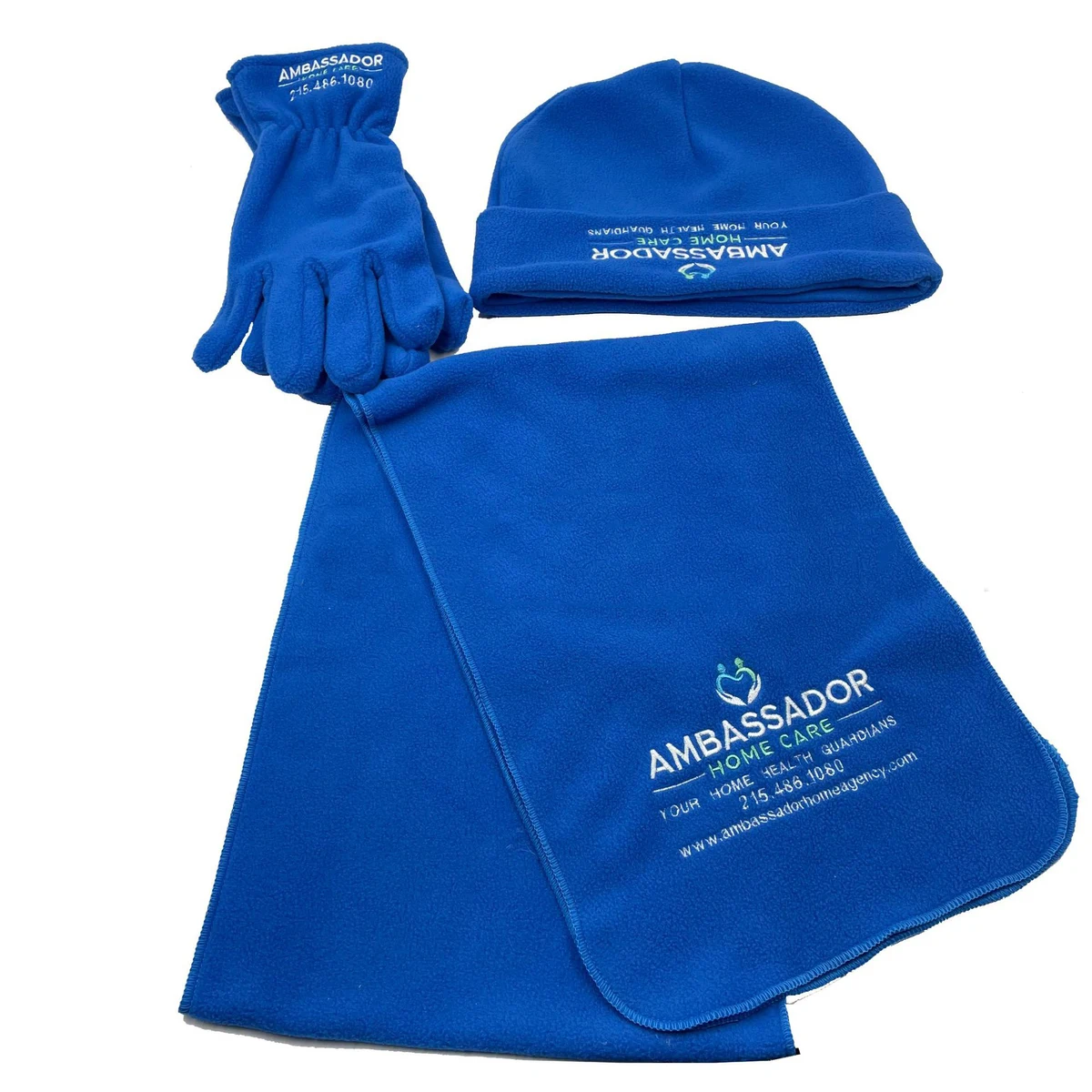 Warm Fleece Winter Set - Scarf, Hat and Gloves 1