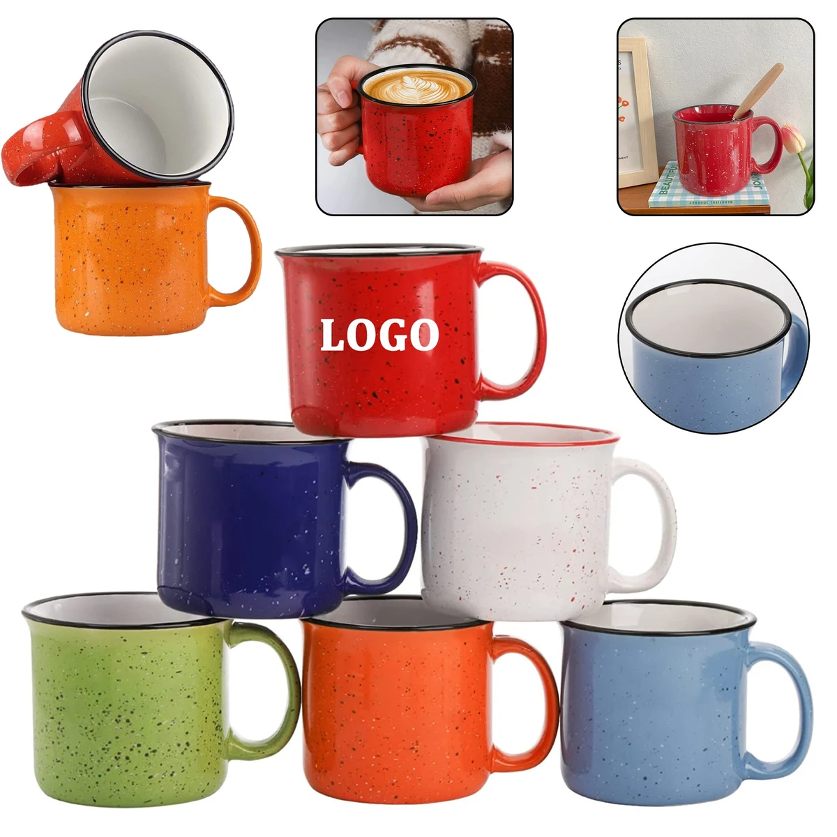 15 Oz Ceramic Campfire Mug 1