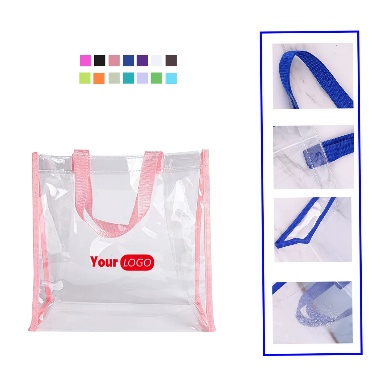 Waterproof Clear personalized Tote Bag Daily Use 1