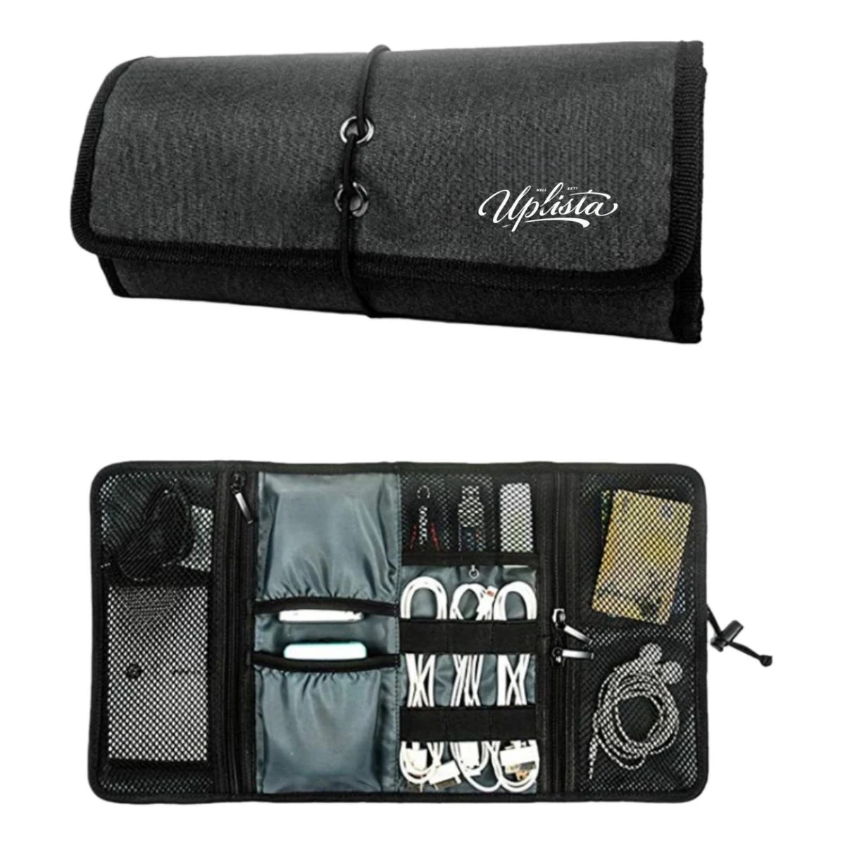 Roll up Tech Organizer Cord Pouch 1