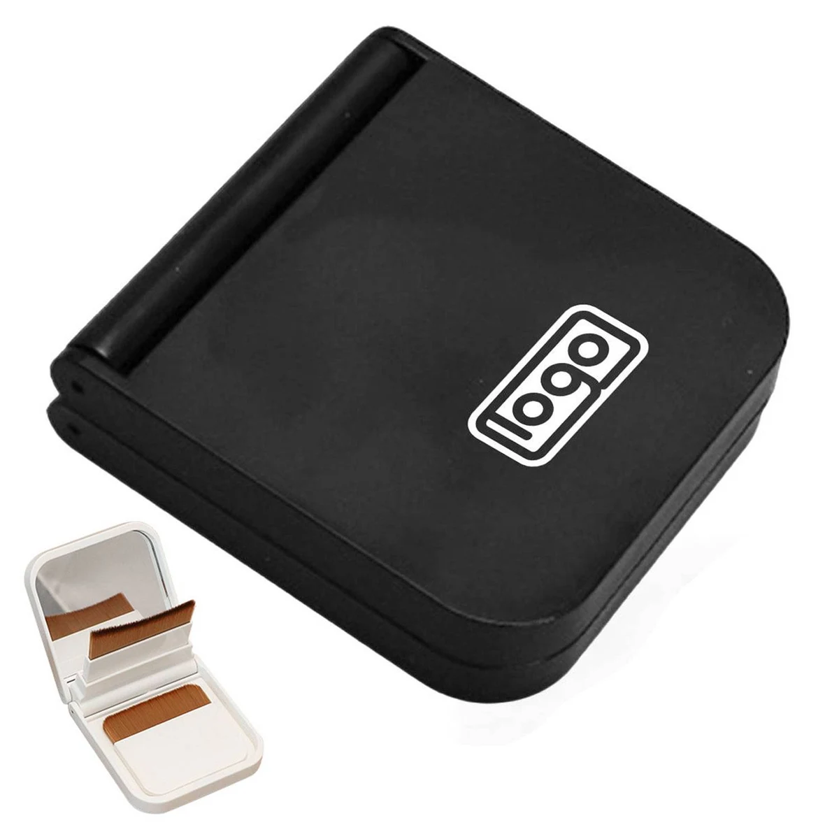Portable Foundation Brush with Mirror Case 1