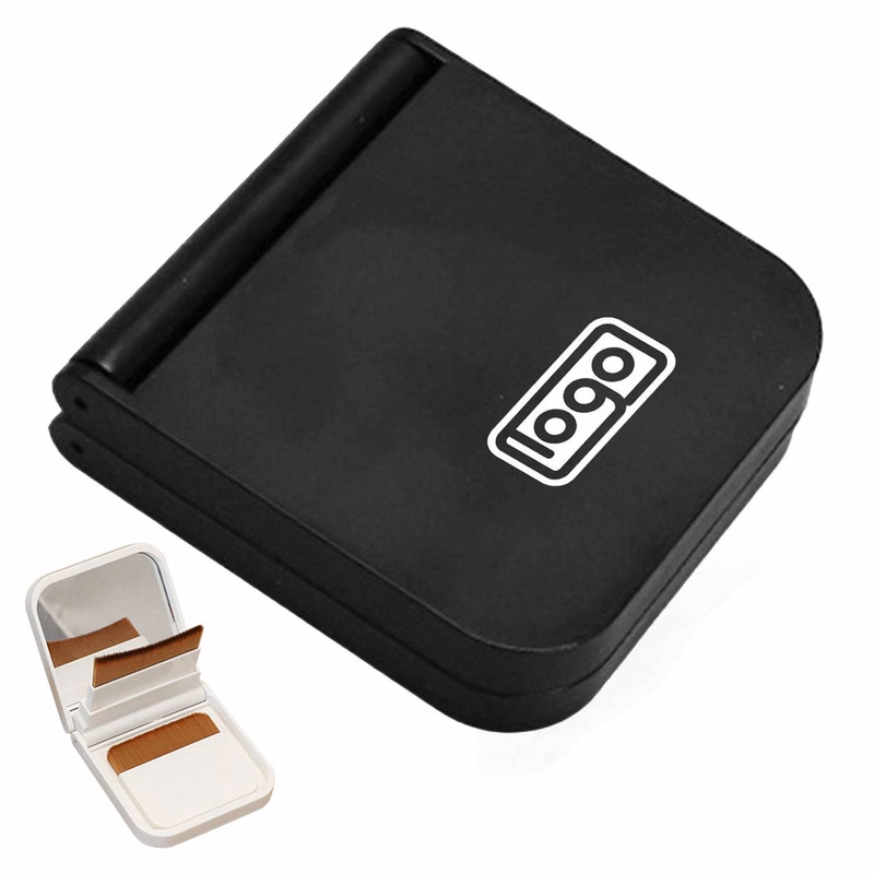 Portable Foundation Brush with Mirror Case