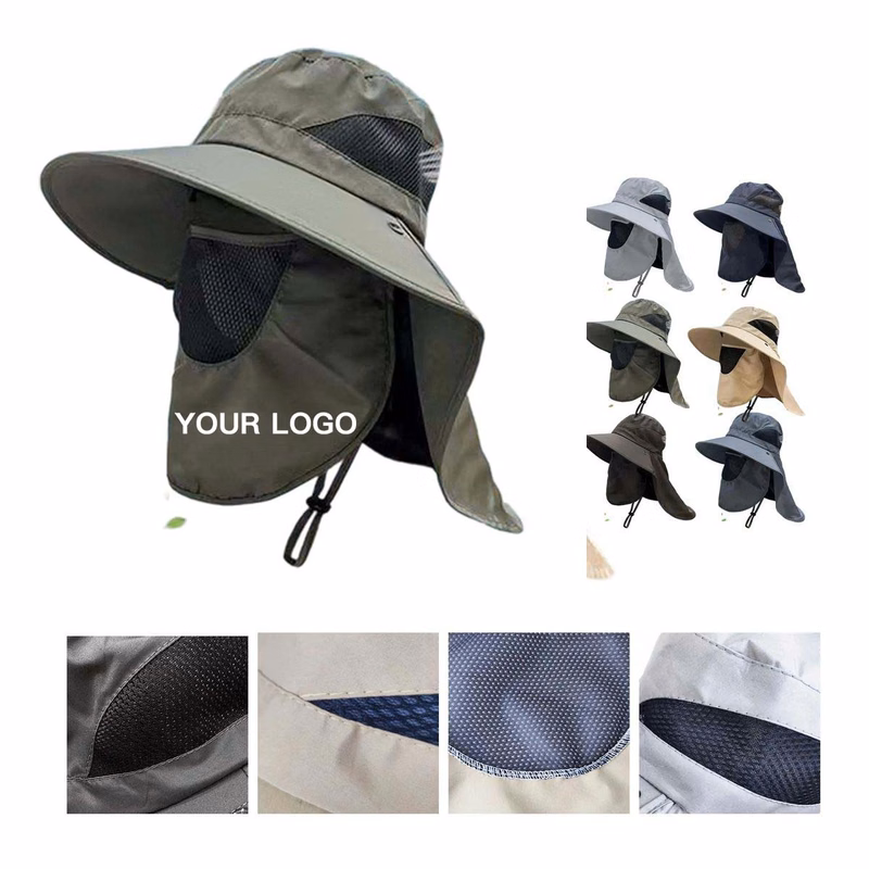 Breathable Mesh Shawl Hat for Sun Protection