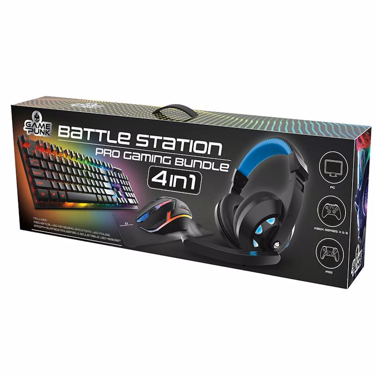 Battle Station 4-in-1 Accessories Bundles - Keyboard Mouse Pad & Headset