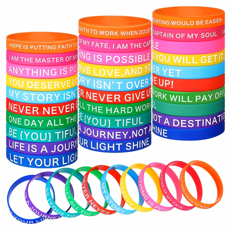 Silicone Bracelet MOQ 100PCS