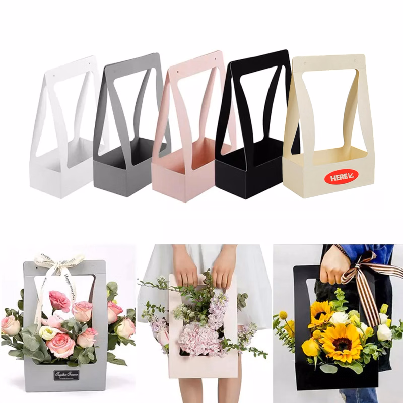 Creative Foldable Floral Tote Box