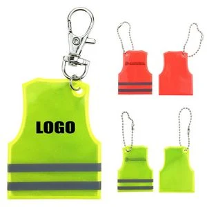 Diverse Reflective Vest Style Keychain 1