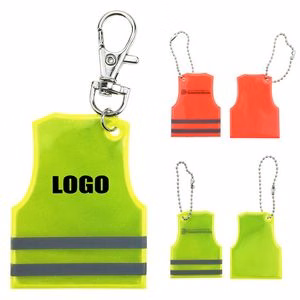 Diverse Reflective Vest Style Keychain